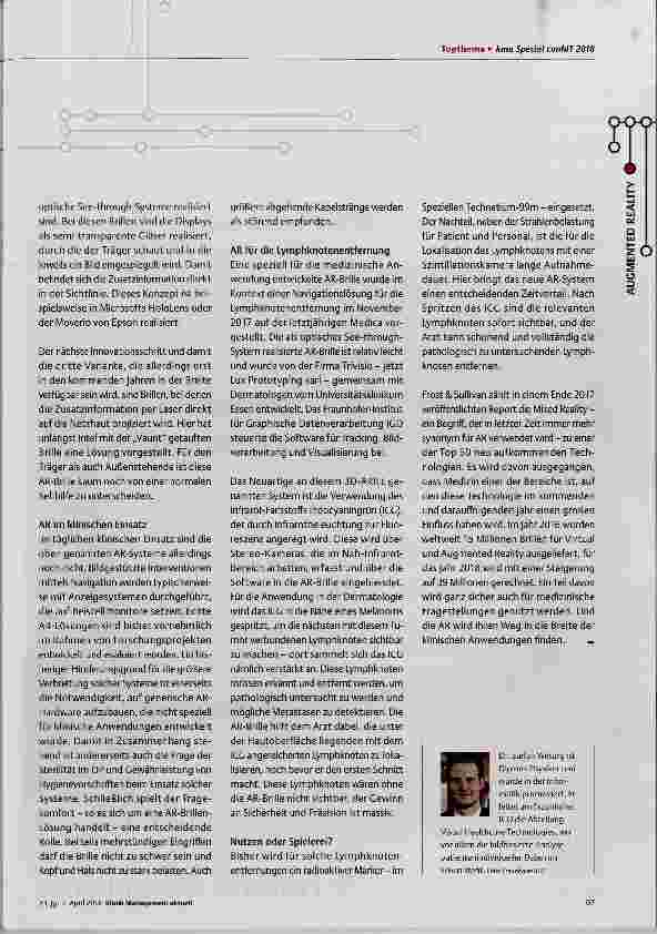 Vorschauseite 4: Augmented Reality in der Medizin