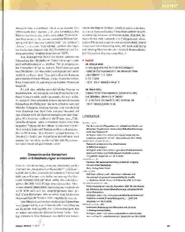 Vorschauseite 3: Demenz und Selbstbestimmung