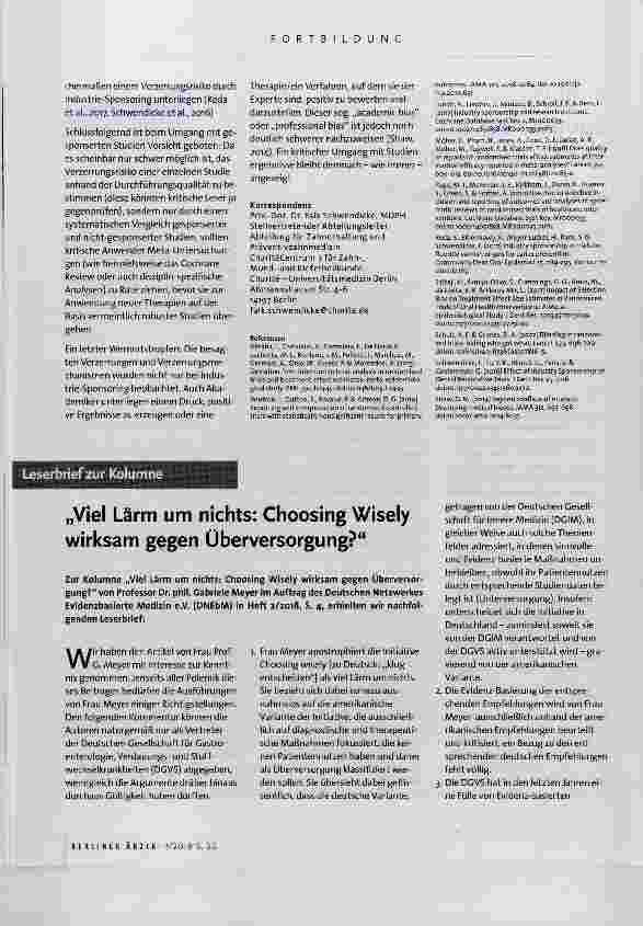 Vorschauseite 2: Einfluss von Industrie-Sponsoring auf klinische Studien: Im schlimmsten Fall „gekaufte Evidenz“?