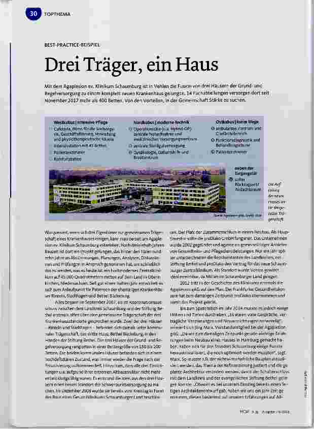 Vorschauseite 1: Drei Träger, ein Haus