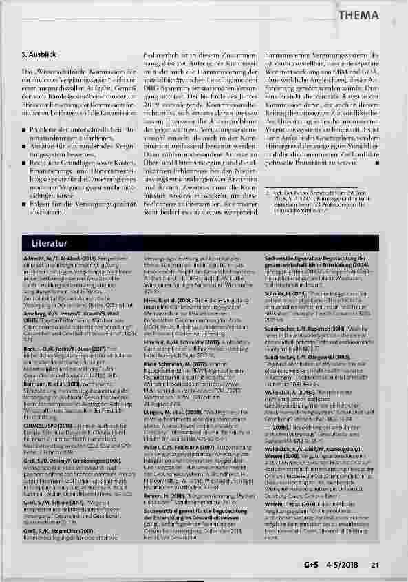 Vorschauseite 6: Harmonisierung der Vergütungssysteme in der ambulanten ärztlichen Versorgung
