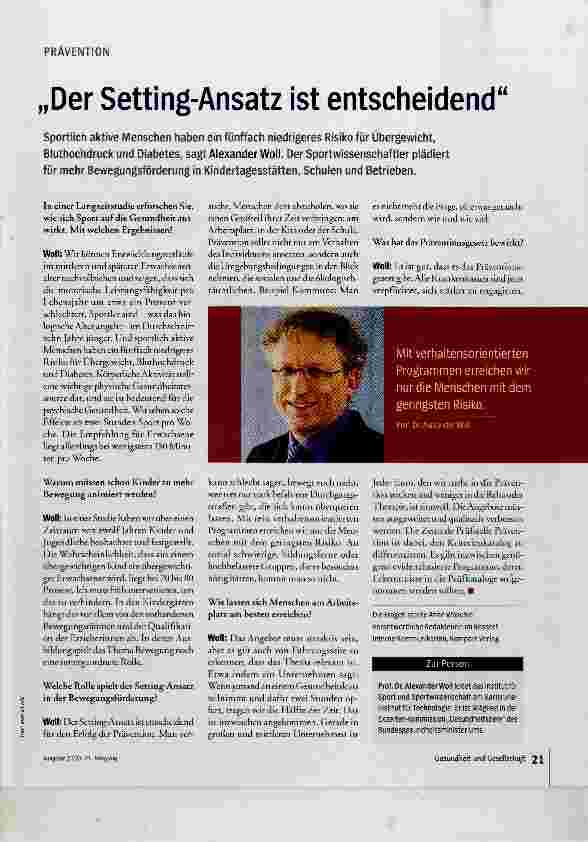 Vorschauseite 1: Der Setting-Ansatz ist entscheidend