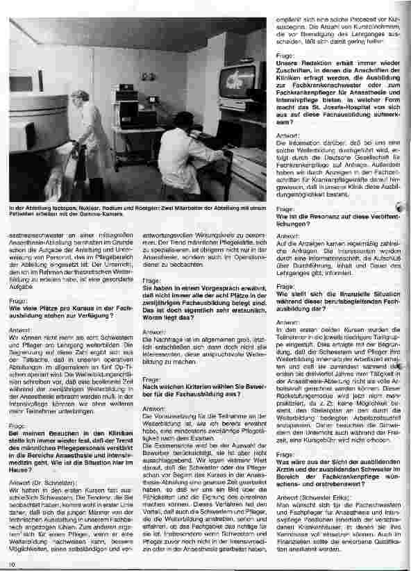 Vorschauseite 2: Das St. Josefs-Hospital Wiesbaden Interview mit Dr. M. Schneider