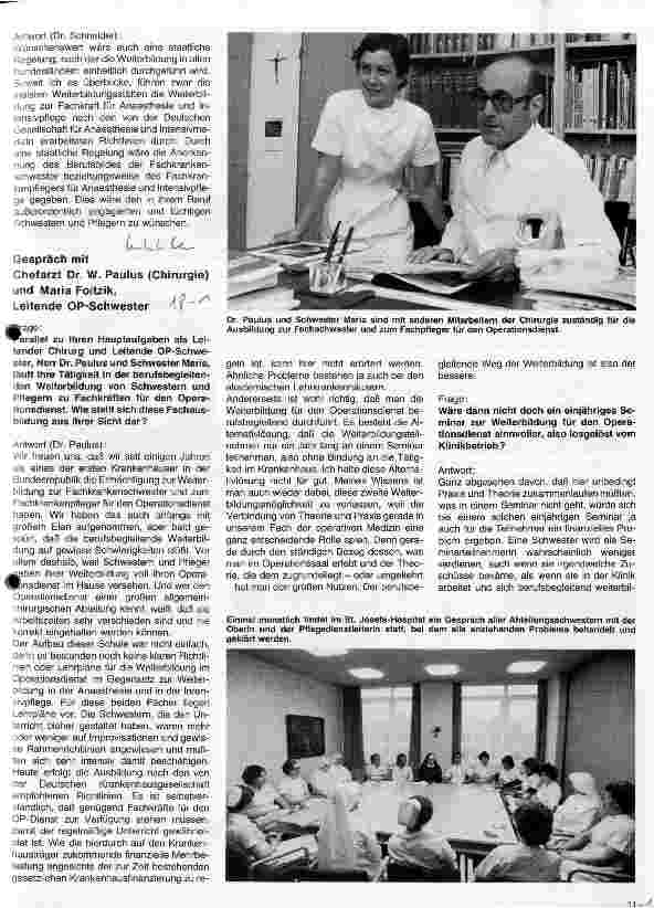 Vorschauseite 3: Das St. Josefs-Hospital Wiesbaden Interview mit Dr. M. Schneider