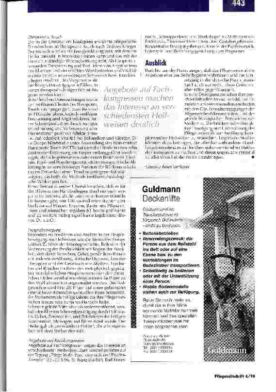 Vorschauseite 3: Viel therapeutische Qualifikation bleibt ungenutzt Pflegepersonal und unkonventionelle Heilweisen
