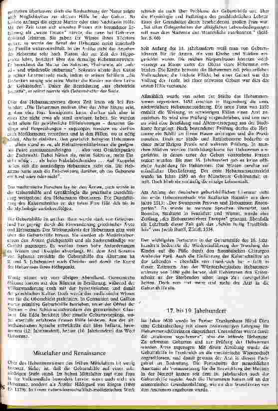 Vorschauseite 2: Der Beruf der Hebamme im Wandel aus der Sicht einer Anstaltshebamme