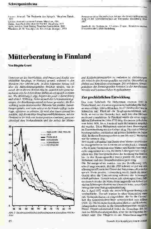 Vorschauseite 1: Mutterberatung in Finnland