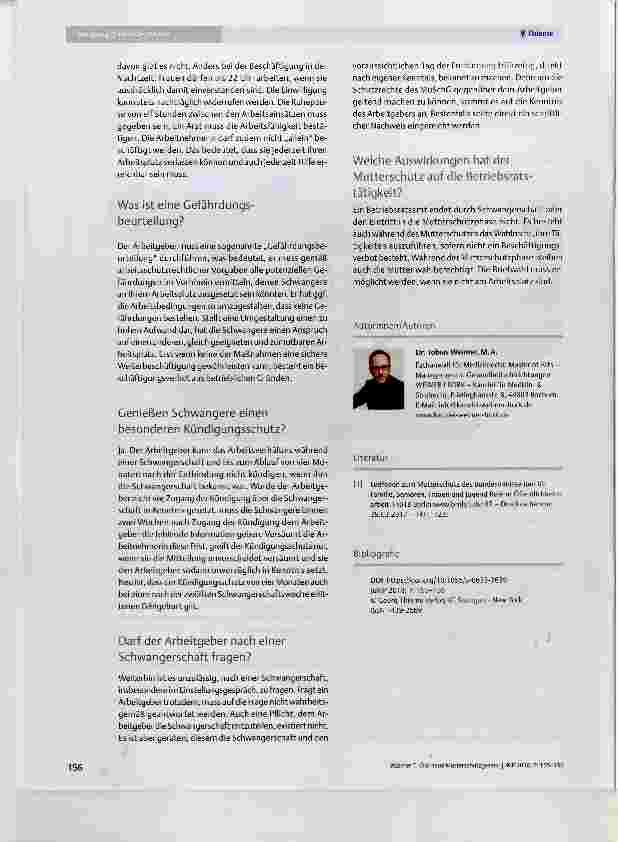 Vorschauseite 2: Das neue Mutterschutzgesetz