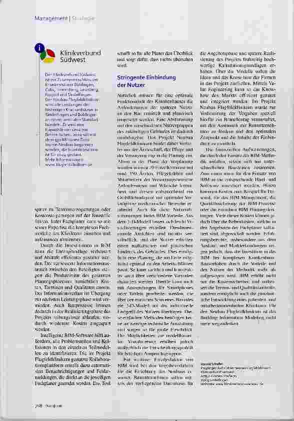 Vorschauseite 3: Building Information Modeling Klinikbau 4.0