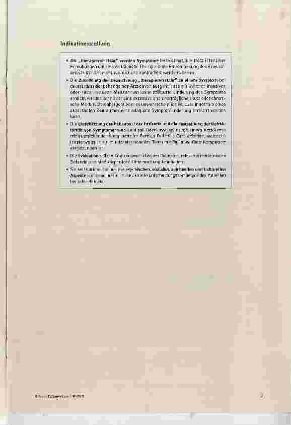 Vorschauseite 3: Leitlinie der Österreichischen Palliativgesellschaft zur Palliativen Sedierungstherapie
