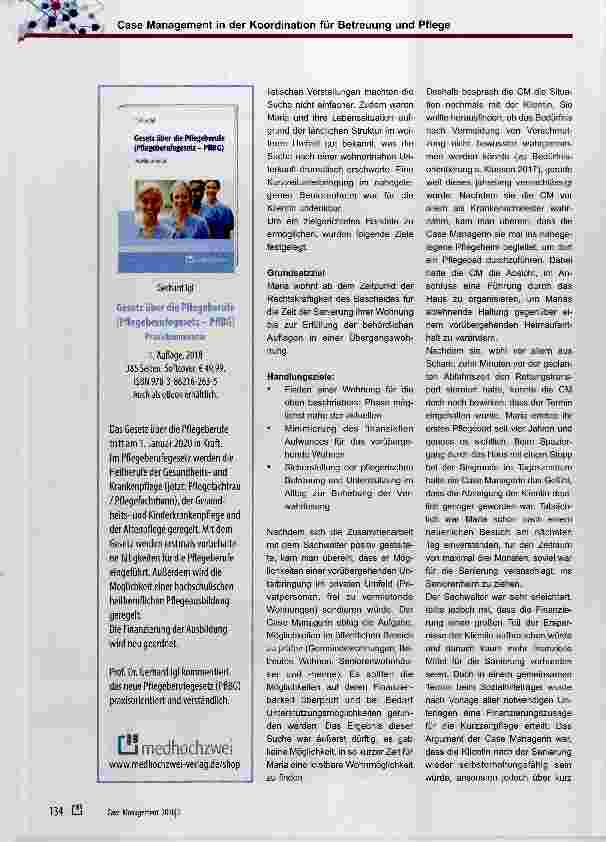 Vorschauseite 3: Case Management in der Koordination für Betreuung und Pflege