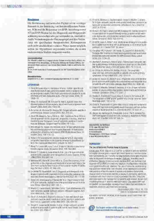 Vorschauseite 6: Bestimmung natriuretischer Peptide bei Atemnot