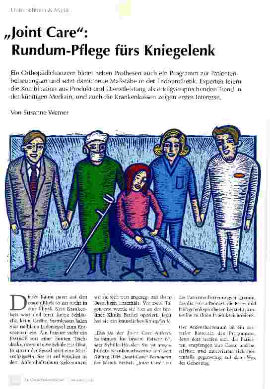 Vorschauseite 1: „Joint Care: Rundum-Pflege fürs Kniegelenk