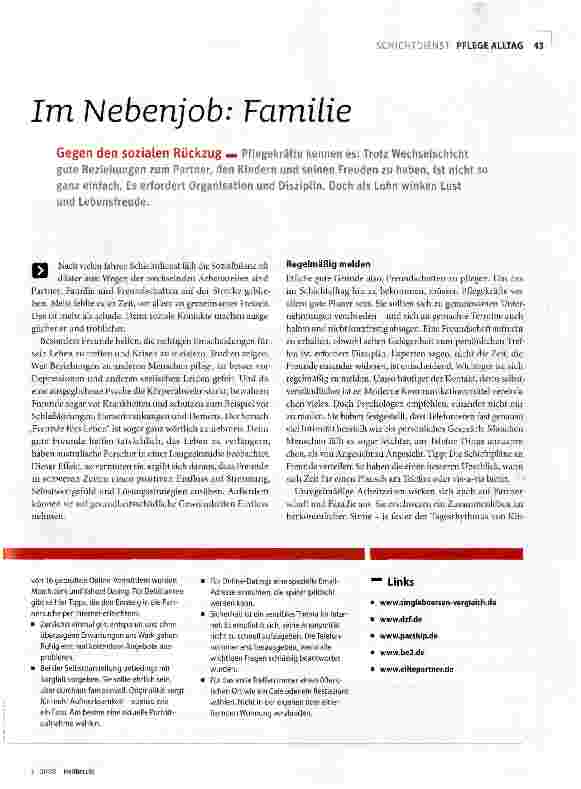Vorschauseite 1: Im Nebenjob: Familie