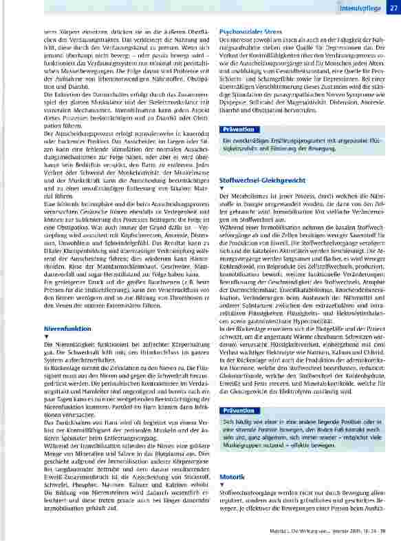 Vorschauseite 4: Die Wirkung von Immobilisation: Traditionelle Prävention und der Beitrag von Maietta-Hatch-(MH-)Kinaesthetics