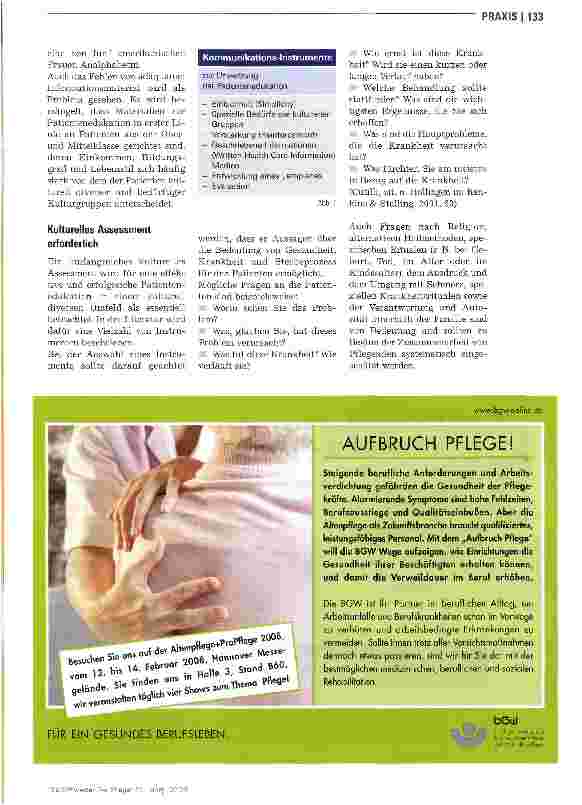 Vorschauseite 2: Patientenedukation im multikulturellen Umfeld