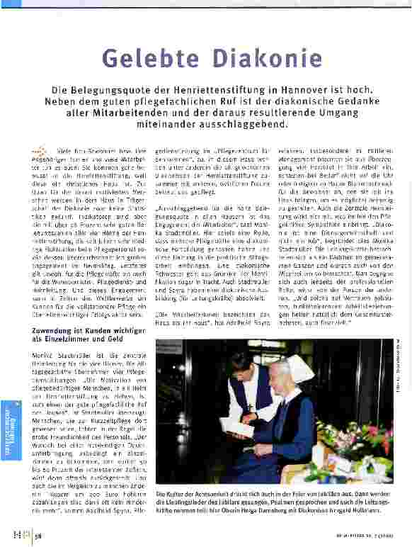 Vorschauseite 1: Gelebte Diakonie