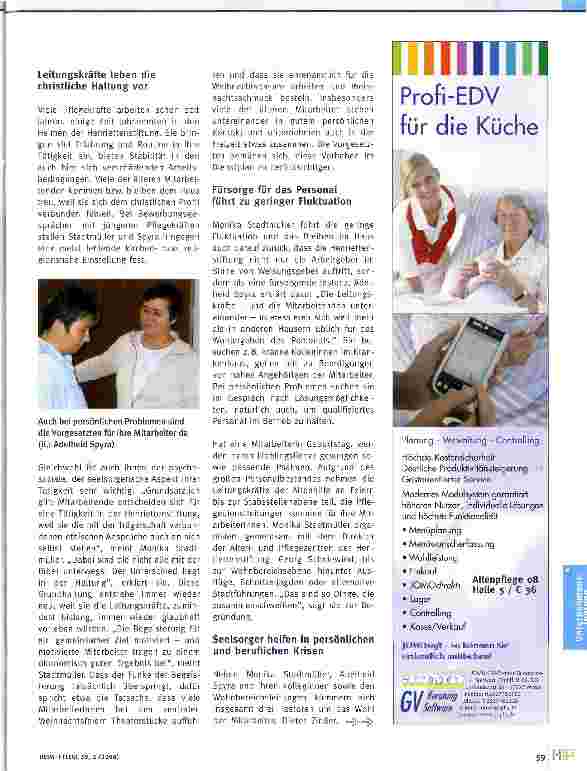Vorschauseite 2: Gelebte Diakonie