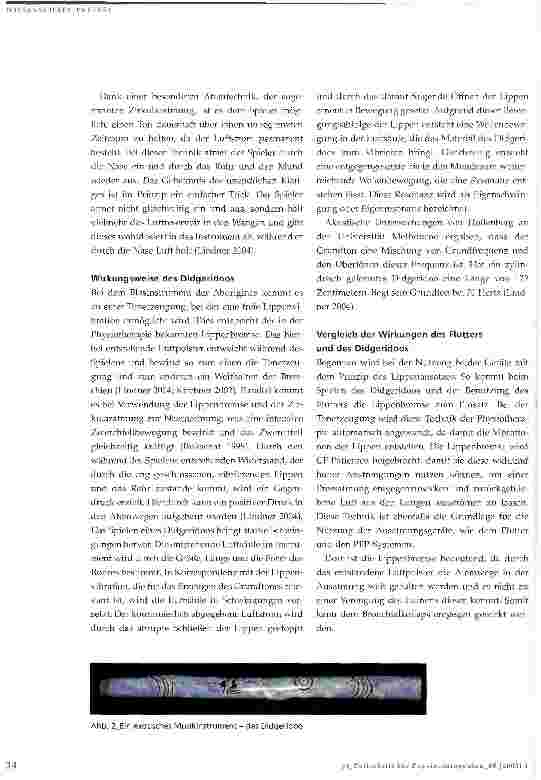 Vorschauseite 5: Didgeridoospielen als Ergänzung von Physiotherapie für Menschen mit Mukoviszidose