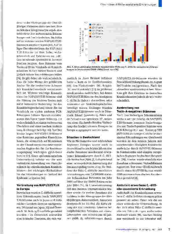 Vorschauseite 6: Clostridium-difficile-assoziierte Erkrankungen