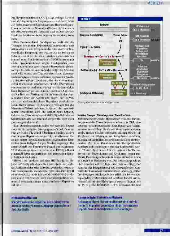 Vorschauseite 3: Therapie bei tiefer Beinund Beckenvenenthrombose