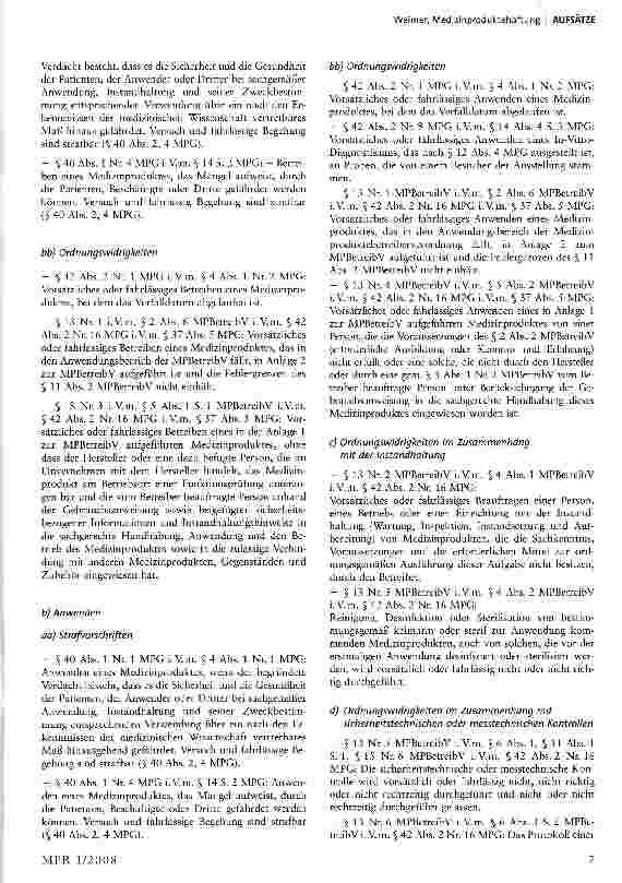 Vorschauseite 2: Medizinproduktehaftung