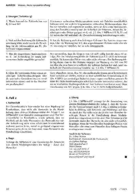 Vorschauseite 5: Medizinproduktehaftung
