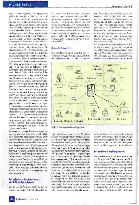 Vorschauseite 2: Einführung einer Follow Print Lösung an der Medizinischen Fakultät Mannheim der Universität Heidelberg