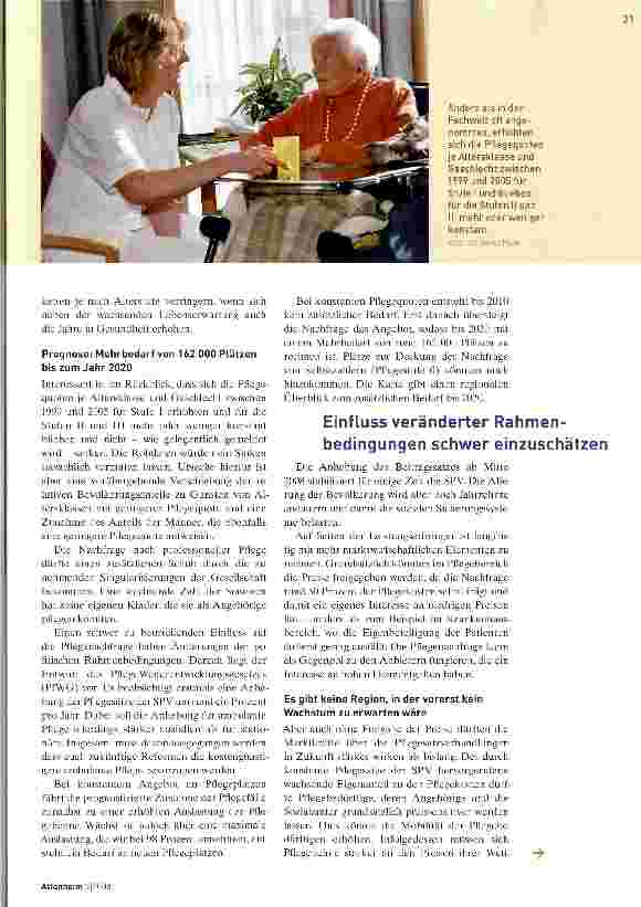 Vorschauseite 2: Pflegemarkt bleibt auf Expansionskurs
