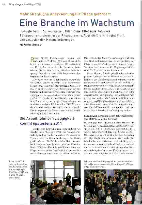 Vorschauseite 1: Eine Branche im Wachstum