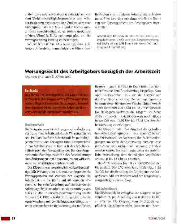 Vorschauseite 3: Schmerzensgeld wegen Mobbinghandlungen