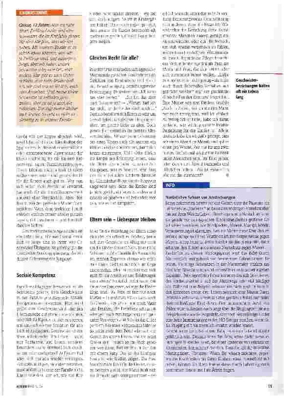 Vorschauseite 2: Leben mit Kindern