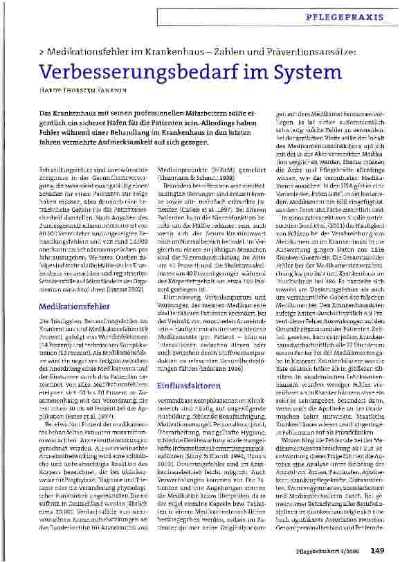 Vorschauseite 1: Verbesserungsbedarf im System