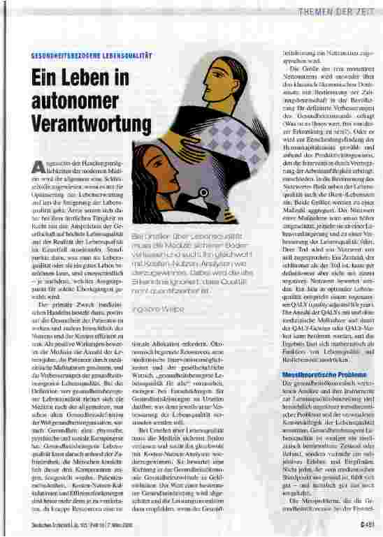 Vorschauseite 1: Ein Leben in autonomer Verantwortung