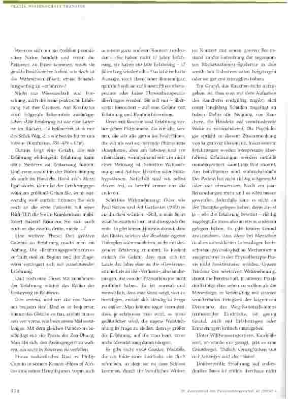 Vorschauseite 4: Wie viel Wissenschaft braucht die Physiotherapie?
