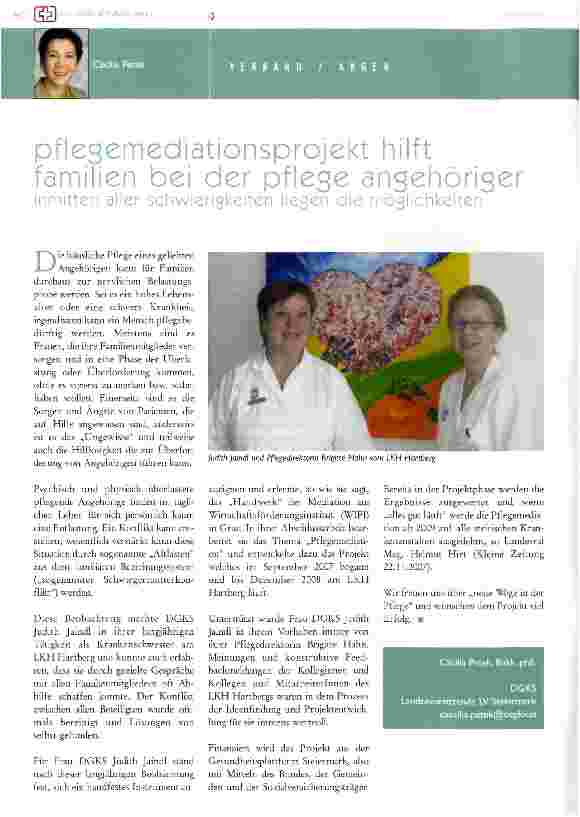 Vorschauseite 1: pflegemediationsprojekt hilft familien bei der pflege angehöriger