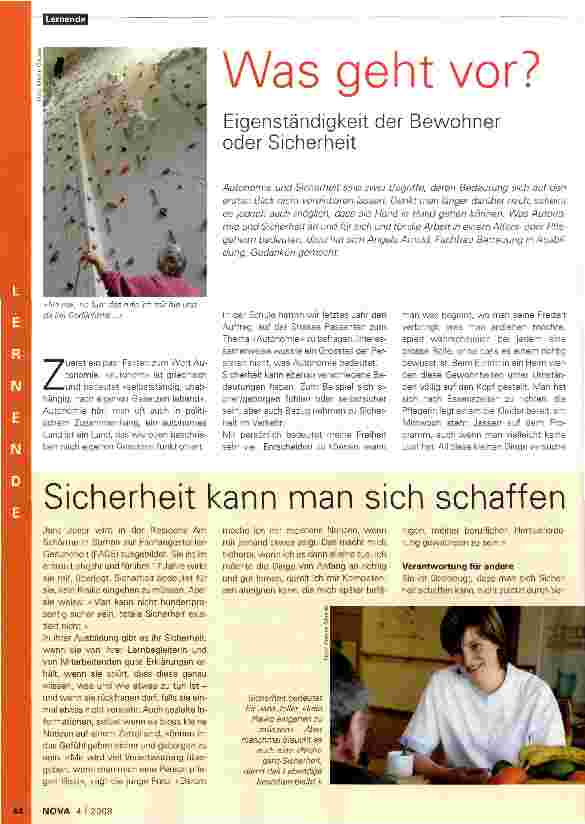 Vorschauseite 1: Was geht vor?