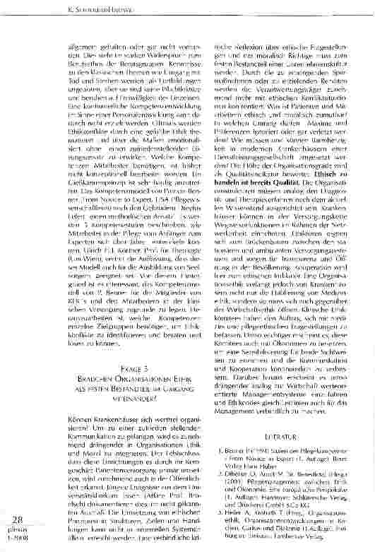 Vorschauseite 4: KLINISCHE ETHIKKOMITEES ALS NEUES SYSTEM IN DER ORGANISATIONSETHIK WIRD MORAL DELEGIERT ODER ETHISCHE KOMPETENZ ERWEITERT?