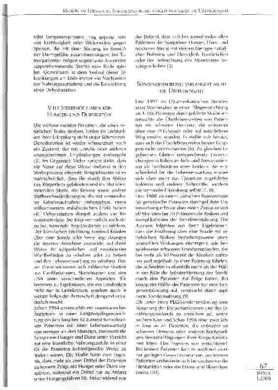 Vorschauseite 2: MEDIZIN AM LEBENSENDE: SONDENERNÄHRUNG STEIGERT NUR SELTEN DIE LEBENSQUALITÄT