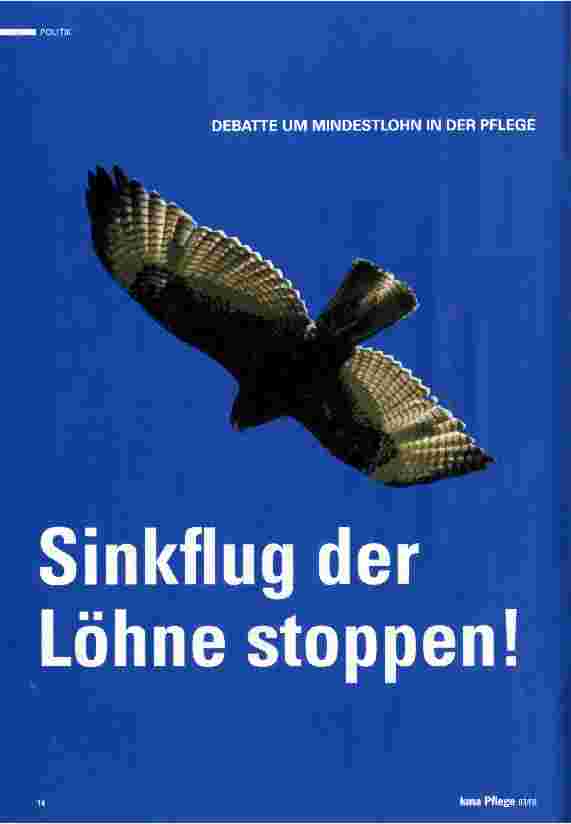 Vorschauseite 1: Sinkflug der Löhne stoppen!