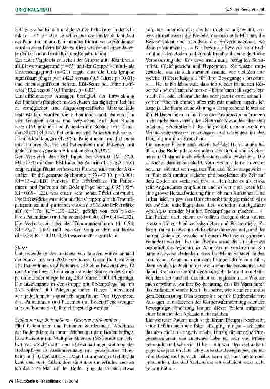 Vorschauseite 5: »Bodenpflege« für agitierte Menschen nach Hirnverletzung