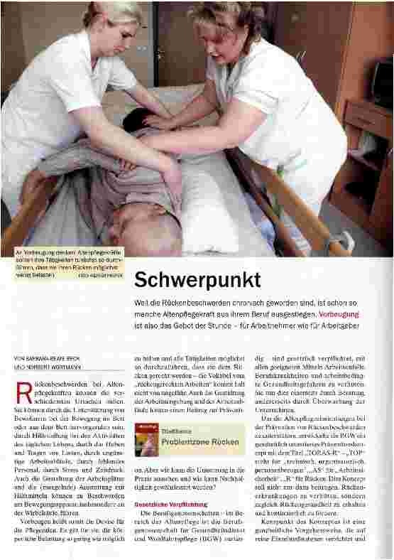 Vorschauseite 1: Schwerpunkt