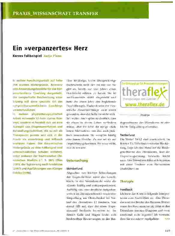 Vorschauseite 1: Ein »verpanzertes« Herz