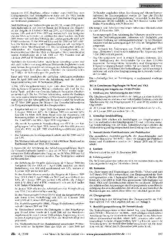 Vorschauseite 2: Tarifrunde 2008 des öffentlichen Dienstes