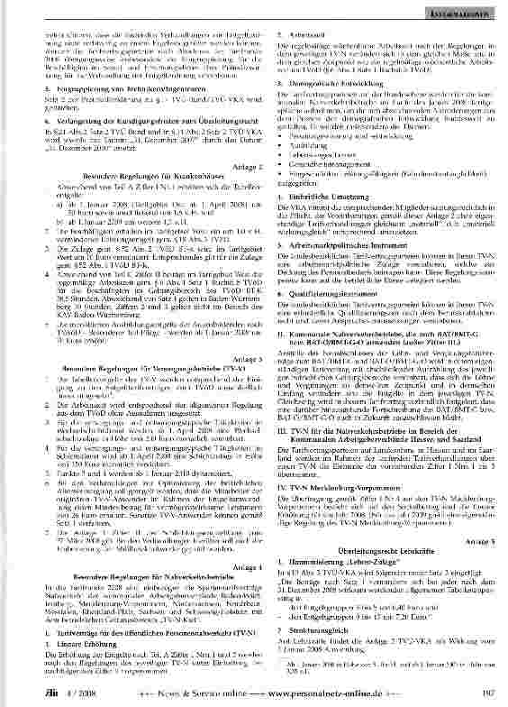 Vorschauseite 4: Tarifrunde 2008 des öffentlichen Dienstes