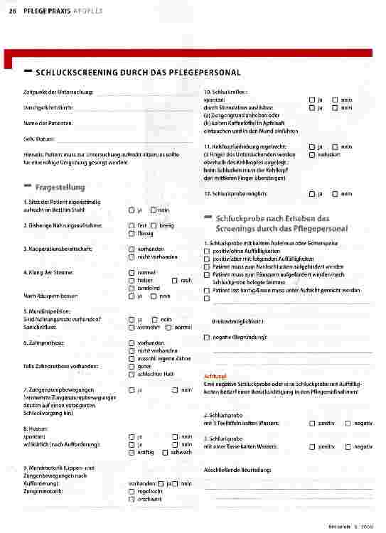 Vorschauseite 3: Dysphagie rechtzeitig erkennen