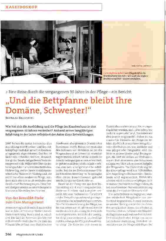 Vorschauseite 1: „Und die Bettpfanne bleibt Ihre Domäne, Schwester!