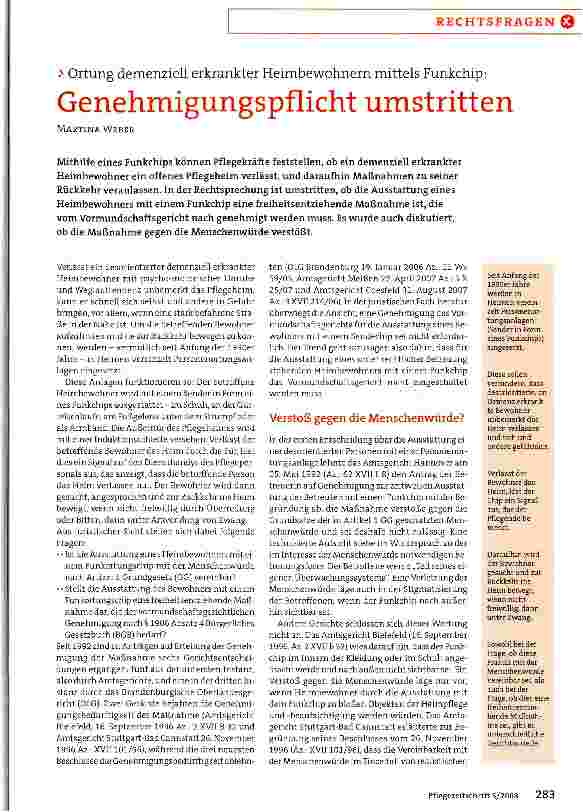 Vorschauseite 1: Genehmigungspflicht umstritten