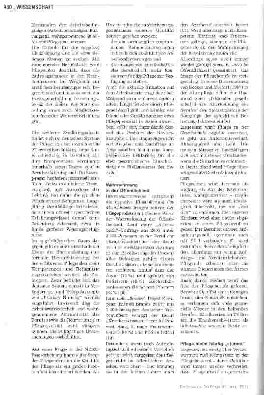 Vorschauseite 3: Image der Pflege in Deutschland
