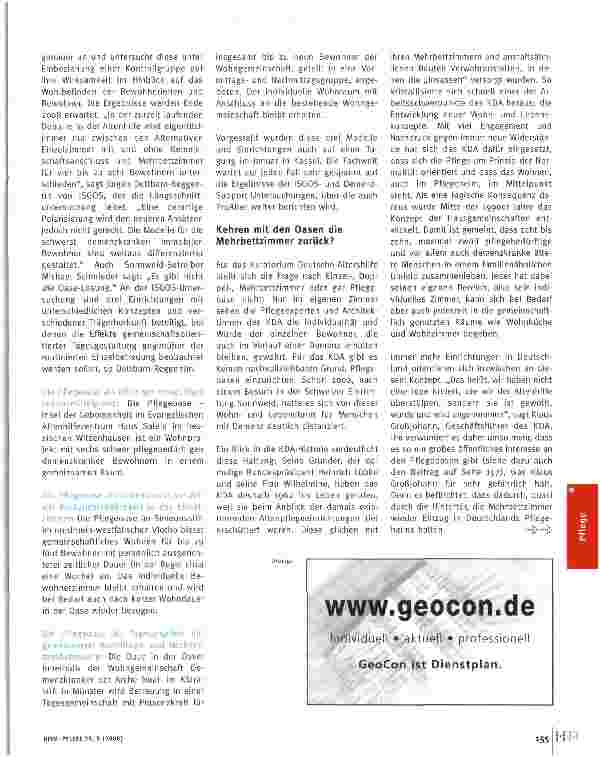 Vorschauseite 5: An Pflegeoasen scheiden sich die Geister